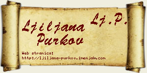Ljiljana Purkov vizit kartica